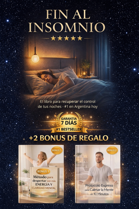 MÉTODO FIN AL INSOMNIO: ¡DORMI SIN PASTILLAS Y SIN ESTRES!